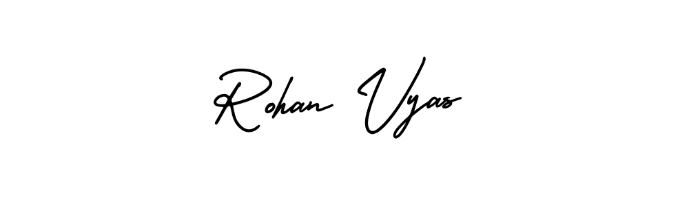 Use a signature maker to create a handwritten signature online. With this signature software, you can design (AmerikaSignatureDemo-Regular) your own signature for name Rohan Vyas. Rohan Vyas signature style 3 images and pictures png