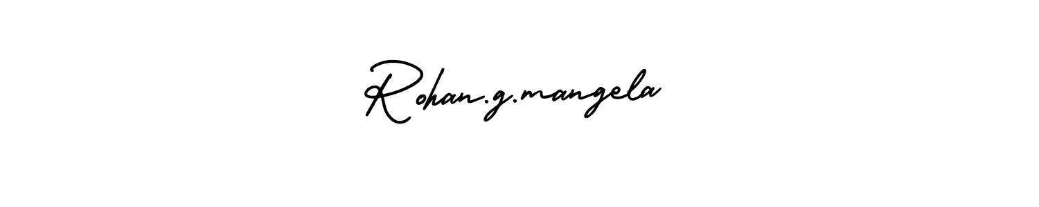 Use a signature maker to create a handwritten signature online. With this signature software, you can design (AmerikaSignatureDemo-Regular) your own signature for name Rohan.g.mangela. Rohan.g.mangela signature style 3 images and pictures png