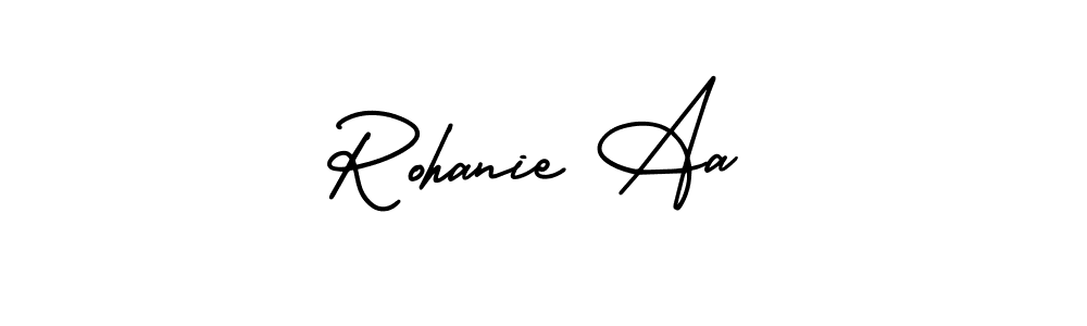Best and Professional Signature Style for Rohanie Aa. AmerikaSignatureDemo-Regular Best Signature Style Collection. Rohanie Aa signature style 3 images and pictures png