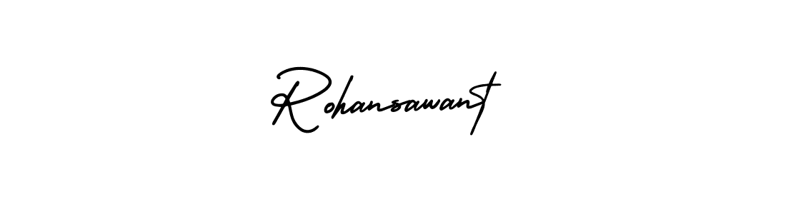 Create a beautiful signature design for name Rohansawant. With this signature (AmerikaSignatureDemo-Regular) fonts, you can make a handwritten signature for free. Rohansawant signature style 3 images and pictures png