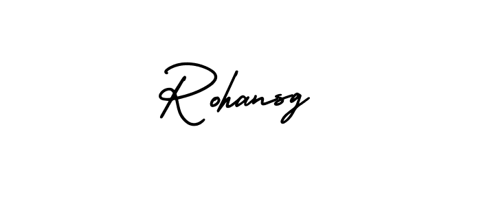 Design your own signature with our free online signature maker. With this signature software, you can create a handwritten (AmerikaSignatureDemo-Regular) signature for name Rohansg. Rohansg signature style 3 images and pictures png