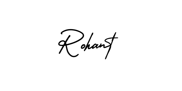 This is the best signature style for the Rohant name. Also you like these signature font (AmerikaSignatureDemo-Regular). Mix name signature. Rohant signature style 3 images and pictures png