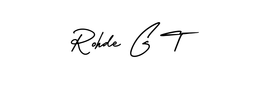 Use a signature maker to create a handwritten signature online. With this signature software, you can design (AmerikaSignatureDemo-Regular) your own signature for name Rohde G T. Rohde G T signature style 3 images and pictures png