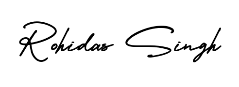 The AmerikaSignatureDemo-Regular handwriting style adds charm and authenticity to name Rohidas Singh. A wonderful choice for personal thank-you notes. Rohidas Singh signature style 3 images and pictures png