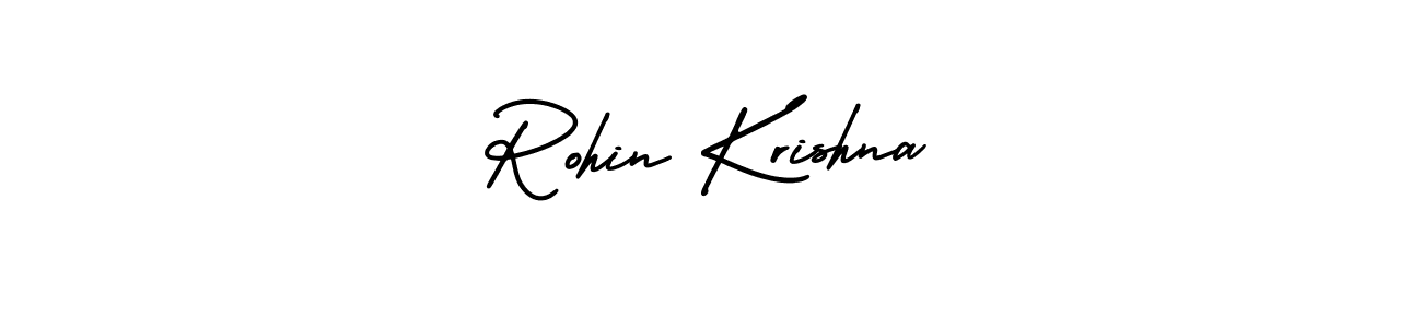It looks lik you need a new signature style for name Rohin Krishna. Design unique handwritten (AmerikaSignatureDemo-Regular) signature with our free signature maker in just a few clicks. Rohin Krishna signature style 3 images and pictures png