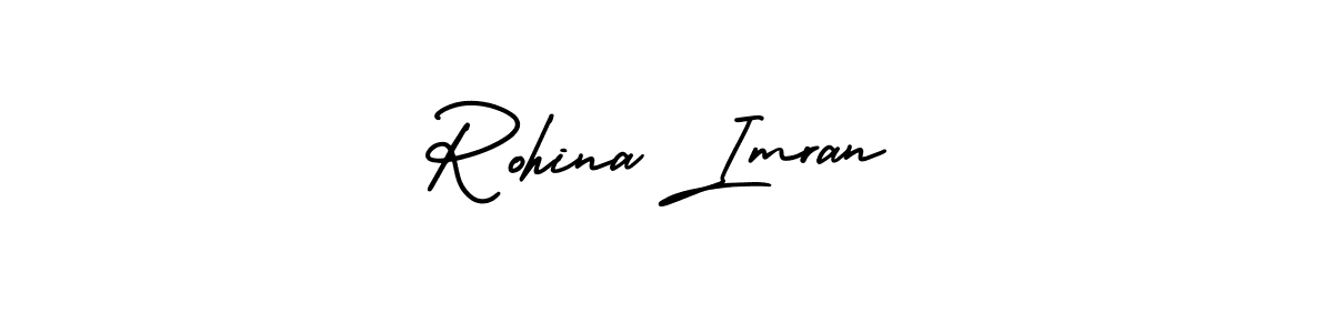 It looks lik you need a new signature style for name Rohina Imran. Design unique handwritten (AmerikaSignatureDemo-Regular) signature with our free signature maker in just a few clicks. Rohina Imran signature style 3 images and pictures png