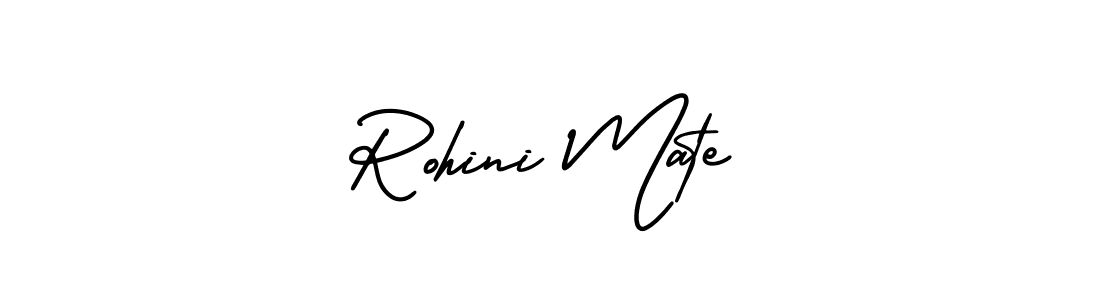 Use a signature maker to create a handwritten signature online. With this signature software, you can design (AmerikaSignatureDemo-Regular) your own signature for name Rohini Mate. Rohini Mate signature style 3 images and pictures png