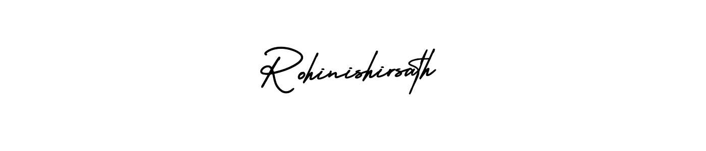 How to make Rohinishirsath signature? AmerikaSignatureDemo-Regular is a professional autograph style. Create handwritten signature for Rohinishirsath name. Rohinishirsath signature style 3 images and pictures png