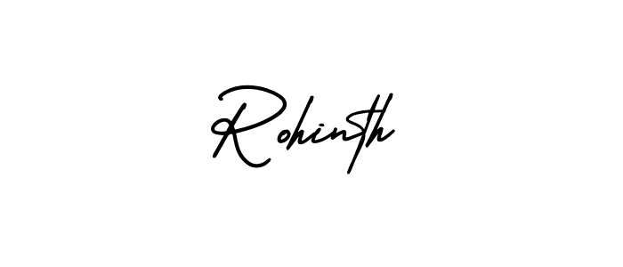 Also we have Rohinth name is the best signature style. Create professional handwritten signature collection using AmerikaSignatureDemo-Regular autograph style. Rohinth signature style 3 images and pictures png