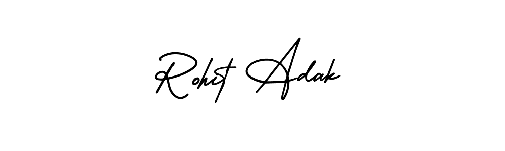 AmerikaSignatureDemo-Regular is a professional signature style that is perfect for those who want to add a touch of class to their signature. It is also a great choice for those who want to make their signature more unique. Get Rohit Adak name to fancy signature for free. Rohit Adak signature style 3 images and pictures png