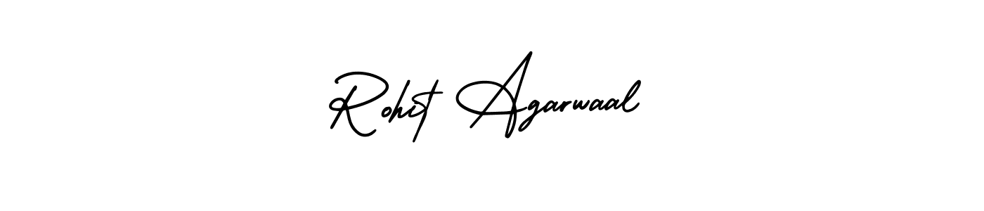 Rohit Agarwaal stylish signature style. Best Handwritten Sign (AmerikaSignatureDemo-Regular) for my name. Handwritten Signature Collection Ideas for my name Rohit Agarwaal. Rohit Agarwaal signature style 3 images and pictures png