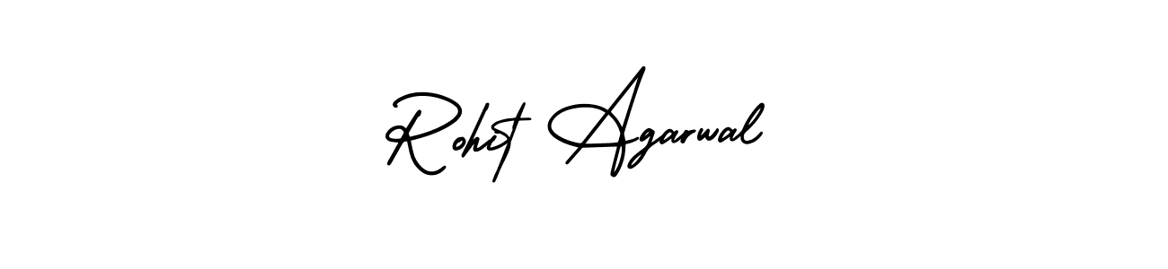 The best way (AmerikaSignatureDemo-Regular) to make a short signature is to pick only two or three words in your name. The name Rohit Agarwal include a total of six letters. For converting this name. Rohit Agarwal signature style 3 images and pictures png