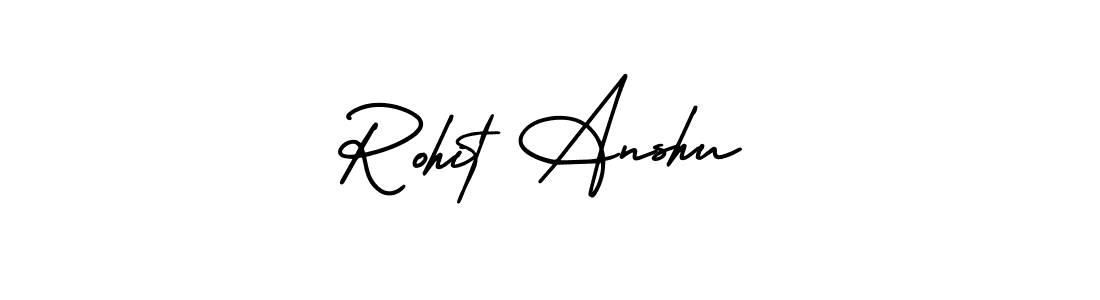 Make a beautiful signature design for name Rohit Anshu. Use this online signature maker to create a handwritten signature for free. Rohit Anshu signature style 3 images and pictures png