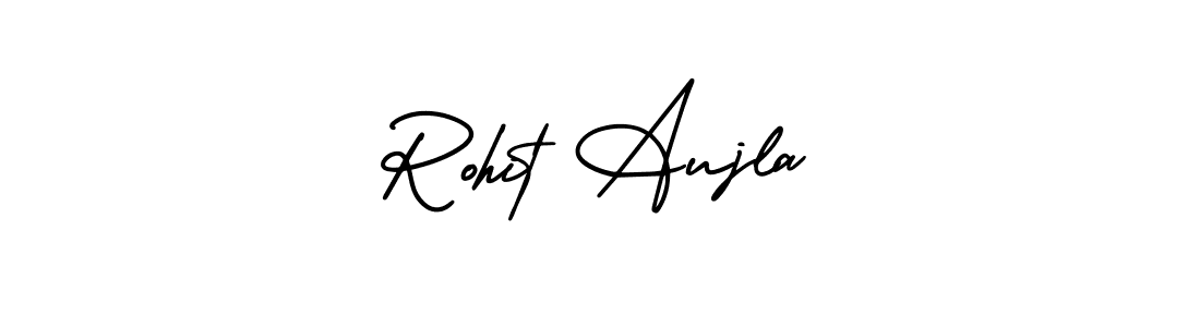 Rohit Aujla stylish signature style. Best Handwritten Sign (AmerikaSignatureDemo-Regular) for my name. Handwritten Signature Collection Ideas for my name Rohit Aujla. Rohit Aujla signature style 3 images and pictures png