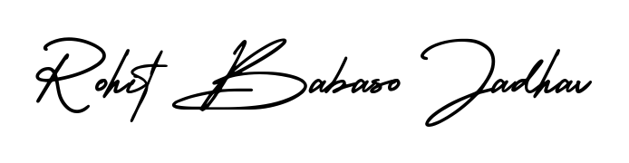 Check out images of Autograph of Rohit Babaso Jadhav name. Actor Rohit Babaso Jadhav Signature Style. AmerikaSignatureDemo-Regular is a professional sign style online. Rohit Babaso Jadhav signature style 3 images and pictures png