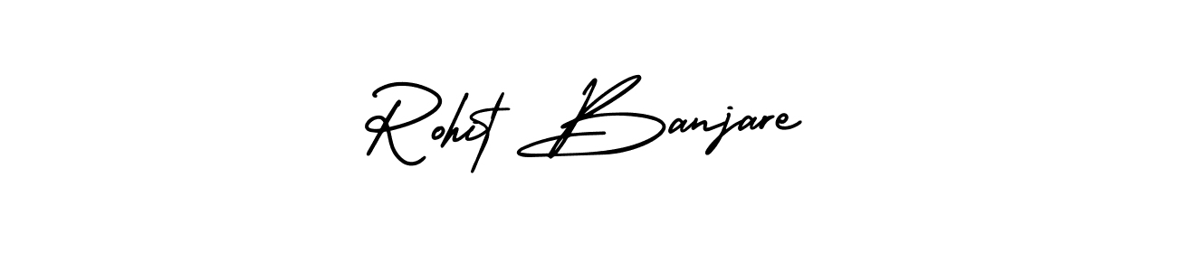 Rohit Banjare stylish signature style. Best Handwritten Sign (AmerikaSignatureDemo-Regular) for my name. Handwritten Signature Collection Ideas for my name Rohit Banjare. Rohit Banjare signature style 3 images and pictures png