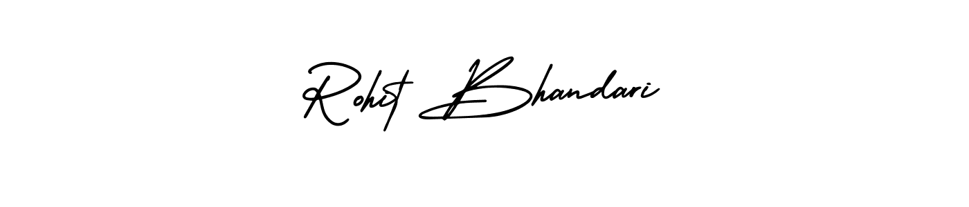 Make a short Rohit Bhandari signature style. Manage your documents anywhere anytime using AmerikaSignatureDemo-Regular. Create and add eSignatures, submit forms, share and send files easily. Rohit Bhandari signature style 3 images and pictures png