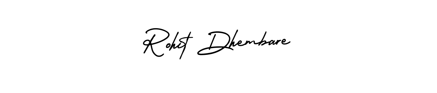 It looks lik you need a new signature style for name Rohit Dhembare. Design unique handwritten (AmerikaSignatureDemo-Regular) signature with our free signature maker in just a few clicks. Rohit Dhembare signature style 3 images and pictures png