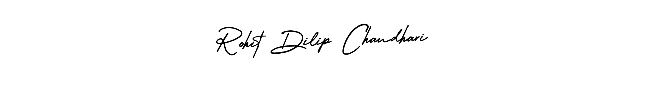How to make Rohit Dilip Chaudhari name signature. Use AmerikaSignatureDemo-Regular style for creating short signs online. This is the latest handwritten sign. Rohit Dilip Chaudhari signature style 3 images and pictures png