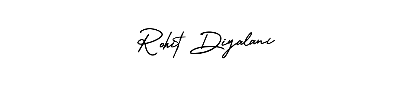 Use a signature maker to create a handwritten signature online. With this signature software, you can design (AmerikaSignatureDemo-Regular) your own signature for name Rohit Diyalani. Rohit Diyalani signature style 3 images and pictures png