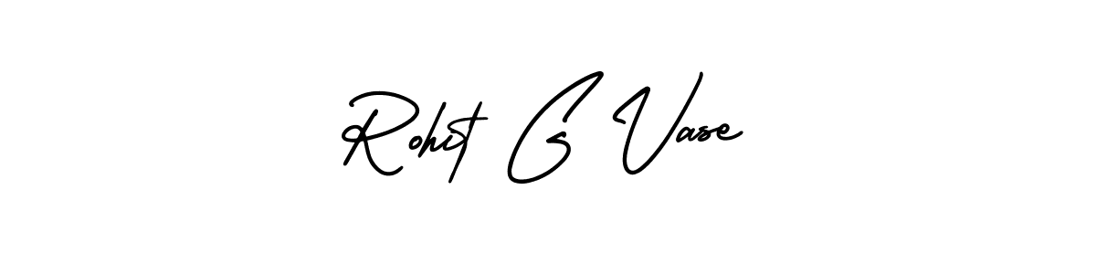 Make a beautiful signature design for name Rohit G Vase. With this signature (AmerikaSignatureDemo-Regular) style, you can create a handwritten signature for free. Rohit G Vase signature style 3 images and pictures png