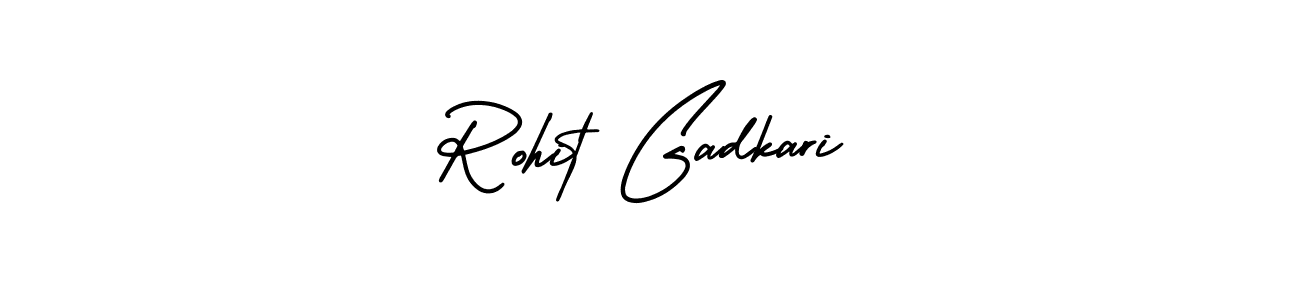 AmerikaSignatureDemo-Regular is a professional signature style that is perfect for those who want to add a touch of class to their signature. It is also a great choice for those who want to make their signature more unique. Get Rohit Gadkari name to fancy signature for free. Rohit Gadkari signature style 3 images and pictures png