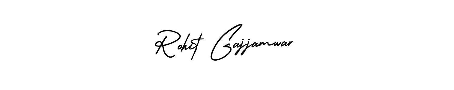 Design your own signature with our free online signature maker. With this signature software, you can create a handwritten (AmerikaSignatureDemo-Regular) signature for name Rohit Gajjamwar. Rohit Gajjamwar signature style 3 images and pictures png