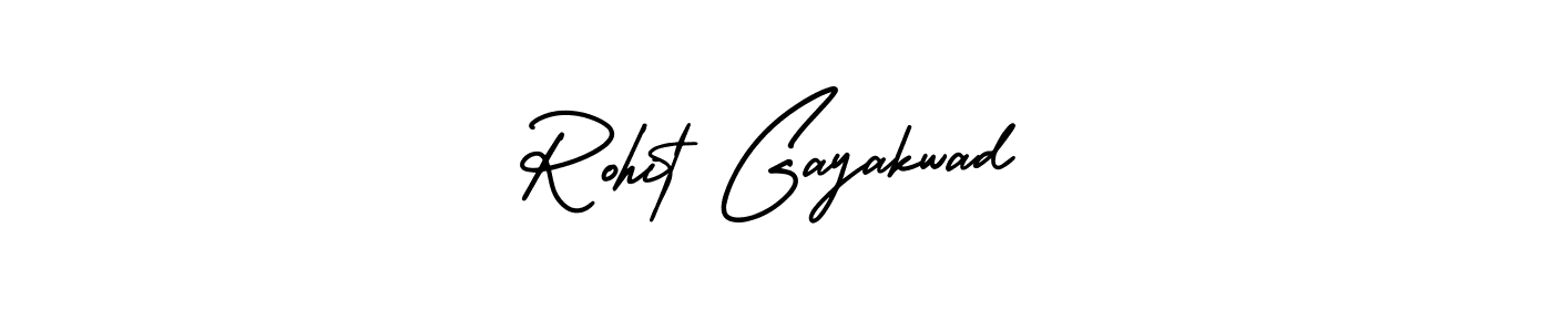 You should practise on your own different ways (AmerikaSignatureDemo-Regular) to write your name (Rohit Gayakwad) in signature. don't let someone else do it for you. Rohit Gayakwad signature style 3 images and pictures png
