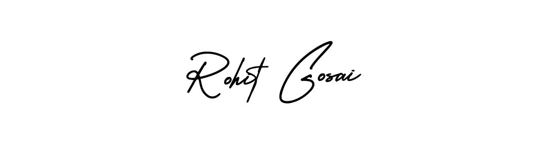 How to make Rohit Gosai signature? AmerikaSignatureDemo-Regular is a professional autograph style. Create handwritten signature for Rohit Gosai name. Rohit Gosai signature style 3 images and pictures png