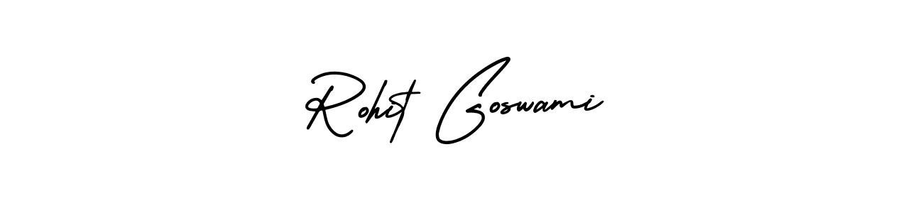 This is the best signature style for the Rohit Goswami name. Also you like these signature font (AmerikaSignatureDemo-Regular). Mix name signature. Rohit Goswami signature style 3 images and pictures png