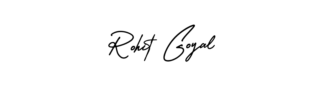 Make a beautiful signature design for name Rohit Goyal. With this signature (AmerikaSignatureDemo-Regular) style, you can create a handwritten signature for free. Rohit Goyal signature style 3 images and pictures png