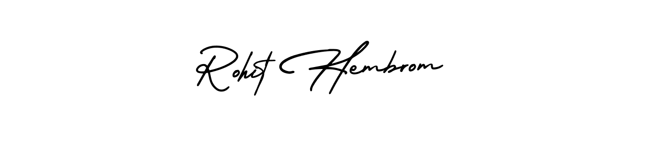 It looks lik you need a new signature style for name Rohit Hembrom. Design unique handwritten (AmerikaSignatureDemo-Regular) signature with our free signature maker in just a few clicks. Rohit Hembrom signature style 3 images and pictures png
