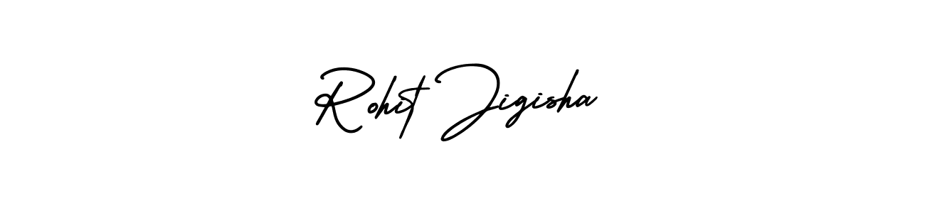 Use a signature maker to create a handwritten signature online. With this signature software, you can design (AmerikaSignatureDemo-Regular) your own signature for name Rohit Jigisha. Rohit Jigisha signature style 3 images and pictures png