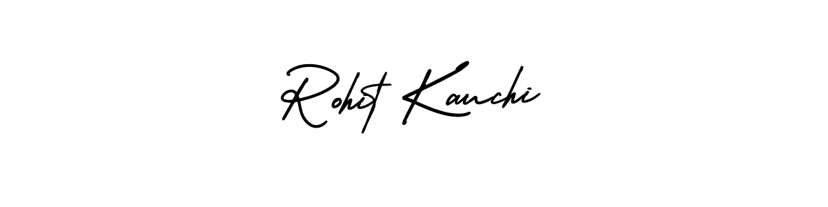 How to make Rohit Kauchi name signature. Use AmerikaSignatureDemo-Regular style for creating short signs online. This is the latest handwritten sign. Rohit Kauchi signature style 3 images and pictures png