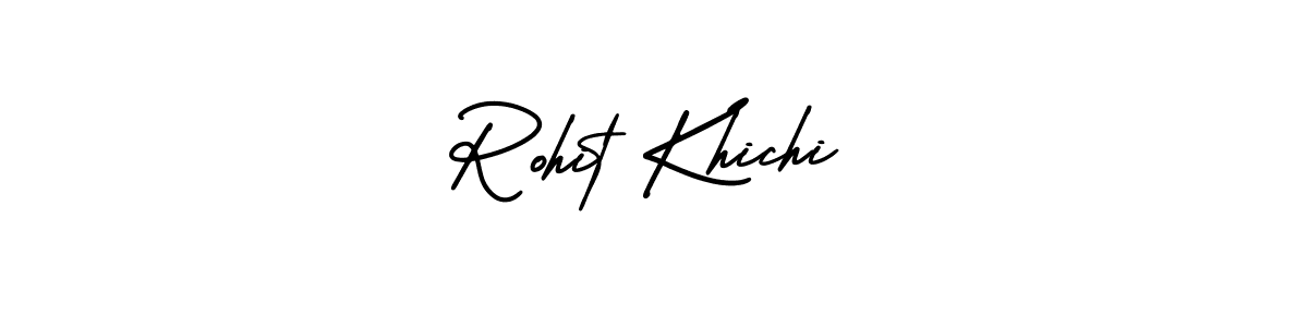 It looks lik you need a new signature style for name Rohit Khichi. Design unique handwritten (AmerikaSignatureDemo-Regular) signature with our free signature maker in just a few clicks. Rohit Khichi signature style 3 images and pictures png