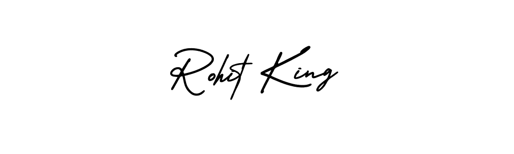 Create a beautiful signature design for name Rohit King. With this signature (AmerikaSignatureDemo-Regular) fonts, you can make a handwritten signature for free. Rohit King signature style 3 images and pictures png