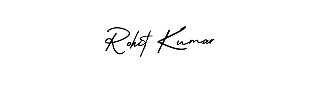 Make a beautiful signature design for name Rohit Kumar. With this signature (AmerikaSignatureDemo-Regular) style, you can create a handwritten signature for free. Rohit Kumar signature style 3 images and pictures png