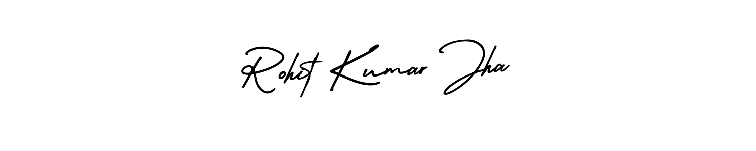 Design your own signature with our free online signature maker. With this signature software, you can create a handwritten (AmerikaSignatureDemo-Regular) signature for name Rohit Kumar Jha. Rohit Kumar Jha signature style 3 images and pictures png