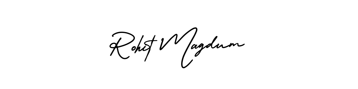 Make a beautiful signature design for name Rohit Magdum. With this signature (AmerikaSignatureDemo-Regular) style, you can create a handwritten signature for free. Rohit Magdum signature style 3 images and pictures png