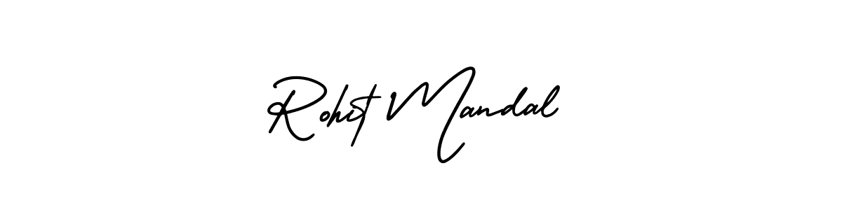 Make a beautiful signature design for name Rohit Mandal. With this signature (AmerikaSignatureDemo-Regular) style, you can create a handwritten signature for free. Rohit Mandal signature style 3 images and pictures png