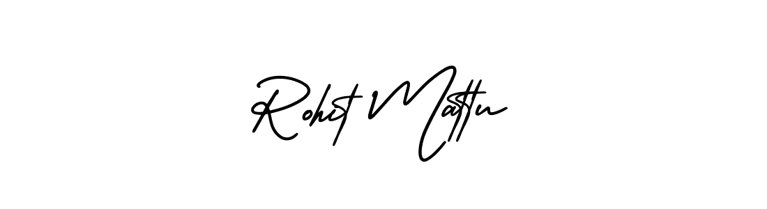 Make a beautiful signature design for name Rohit Mattu. With this signature (AmerikaSignatureDemo-Regular) style, you can create a handwritten signature for free. Rohit Mattu signature style 3 images and pictures png
