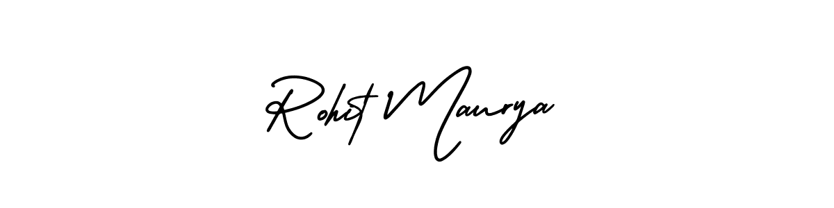 How to make Rohit Maurya name signature. Use AmerikaSignatureDemo-Regular style for creating short signs online. This is the latest handwritten sign. Rohit Maurya signature style 3 images and pictures png