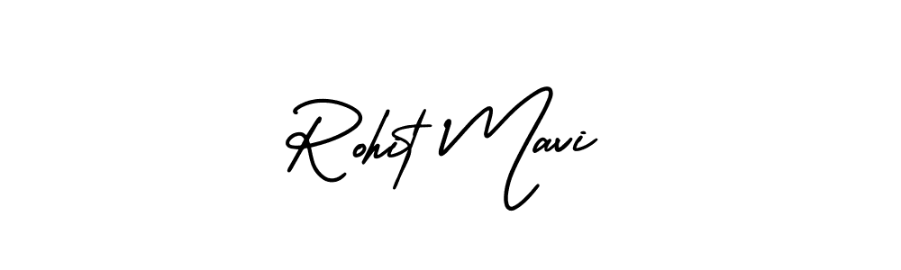 Rohit Mavi stylish signature style. Best Handwritten Sign (AmerikaSignatureDemo-Regular) for my name. Handwritten Signature Collection Ideas for my name Rohit Mavi. Rohit Mavi signature style 3 images and pictures png