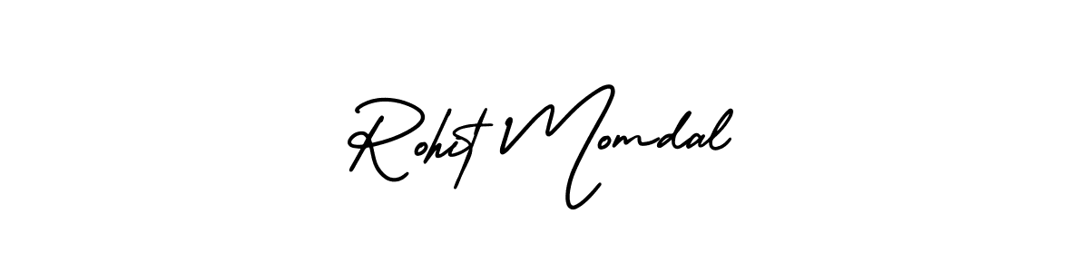 Rohit Momdal stylish signature style. Best Handwritten Sign (AmerikaSignatureDemo-Regular) for my name. Handwritten Signature Collection Ideas for my name Rohit Momdal. Rohit Momdal signature style 3 images and pictures png