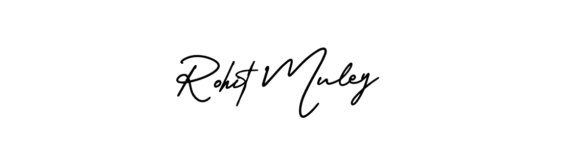 Use a signature maker to create a handwritten signature online. With this signature software, you can design (AmerikaSignatureDemo-Regular) your own signature for name Rohit Muley. Rohit Muley signature style 3 images and pictures png