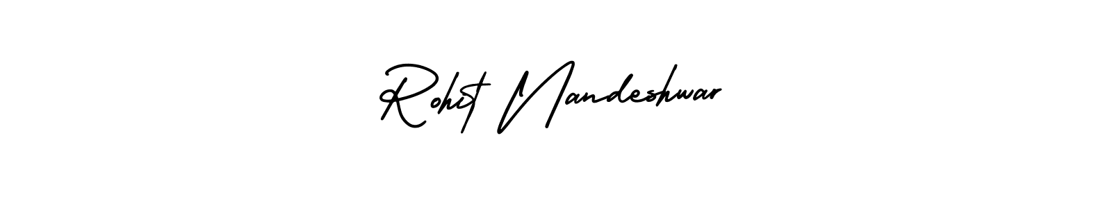 Create a beautiful signature design for name Rohit Nandeshwar. With this signature (AmerikaSignatureDemo-Regular) fonts, you can make a handwritten signature for free. Rohit Nandeshwar signature style 3 images and pictures png