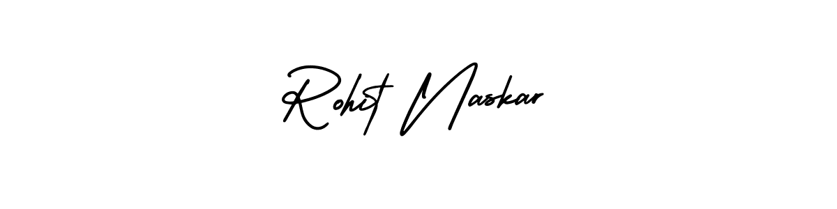 Make a beautiful signature design for name Rohit Naskar. With this signature (AmerikaSignatureDemo-Regular) style, you can create a handwritten signature for free. Rohit Naskar signature style 3 images and pictures png