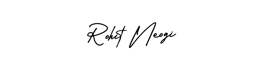 How to make Rohit Neogi name signature. Use AmerikaSignatureDemo-Regular style for creating short signs online. This is the latest handwritten sign. Rohit Neogi signature style 3 images and pictures png