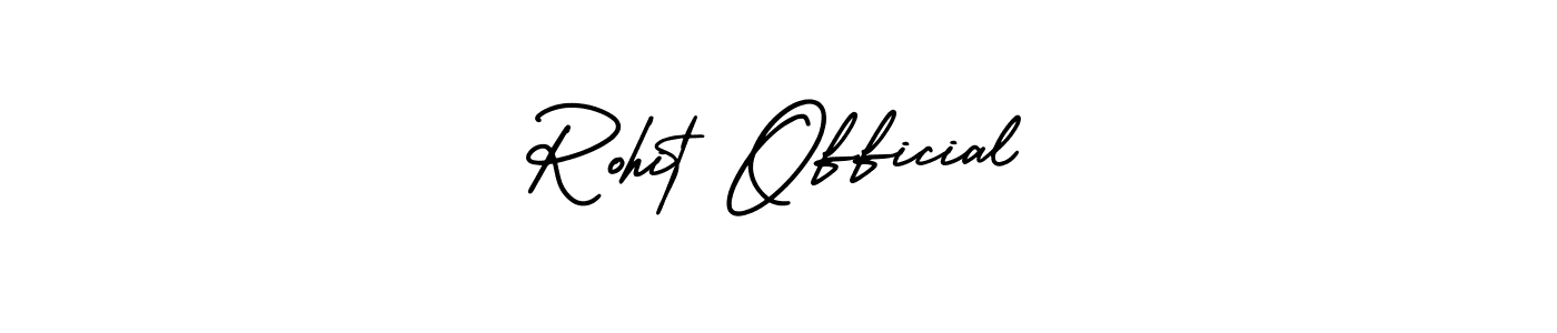 How to Draw Rohit Official signature style? AmerikaSignatureDemo-Regular is a latest design signature styles for name Rohit Official. Rohit Official signature style 3 images and pictures png