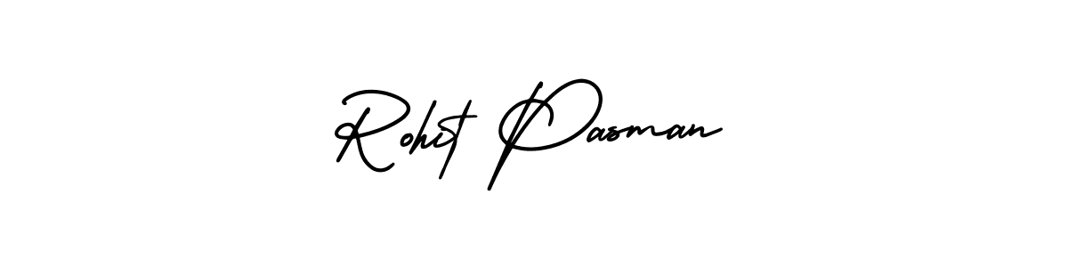 Rohit Pasman stylish signature style. Best Handwritten Sign (AmerikaSignatureDemo-Regular) for my name. Handwritten Signature Collection Ideas for my name Rohit Pasman. Rohit Pasman signature style 3 images and pictures png